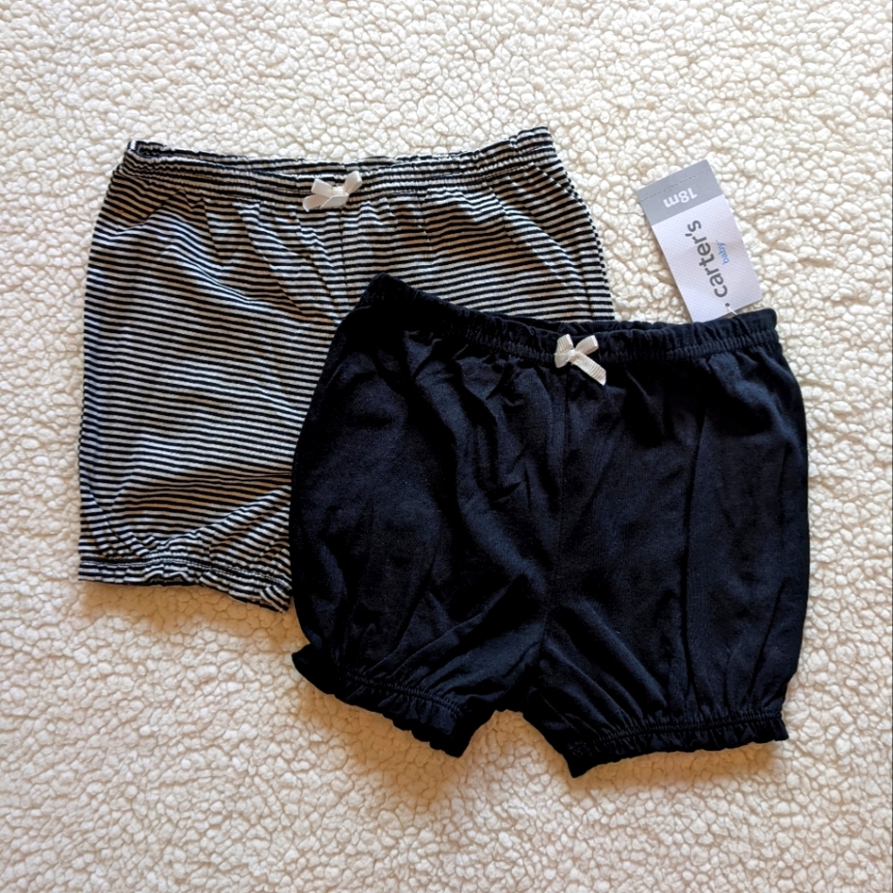 🆕Carter's 18m Baby Girl Shorts Bundle